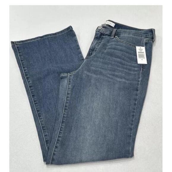 Vintage America Denim - Vintage America Women's Bootcut Mid-Rise Stretch Denim Jeans, Blue, Size 10 N9